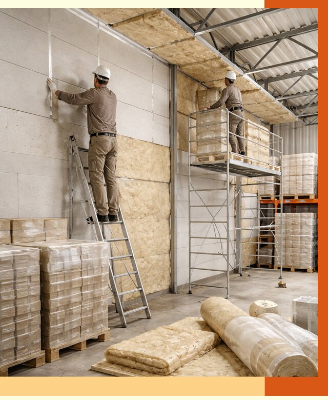 Утепление склада готовой продукции в Троицке от 2011 руб./м2 — комплексно | ТепломастерТрц