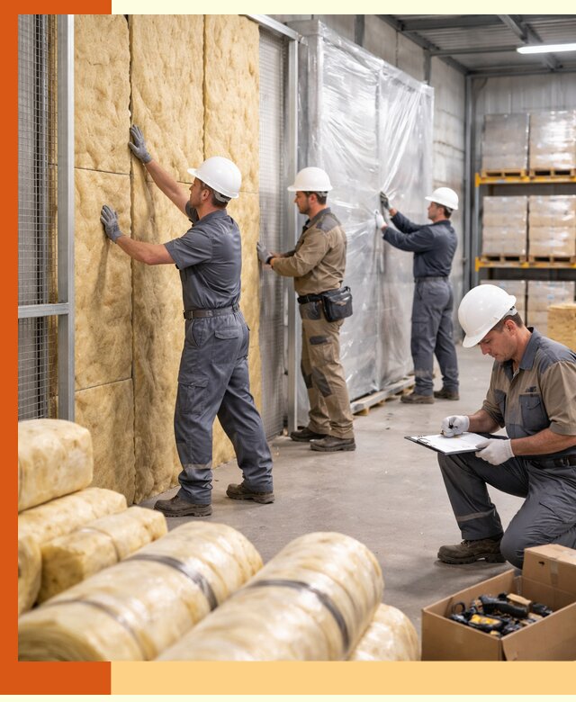 Утепление склада готовой продукции в Троицке качественно и быстро